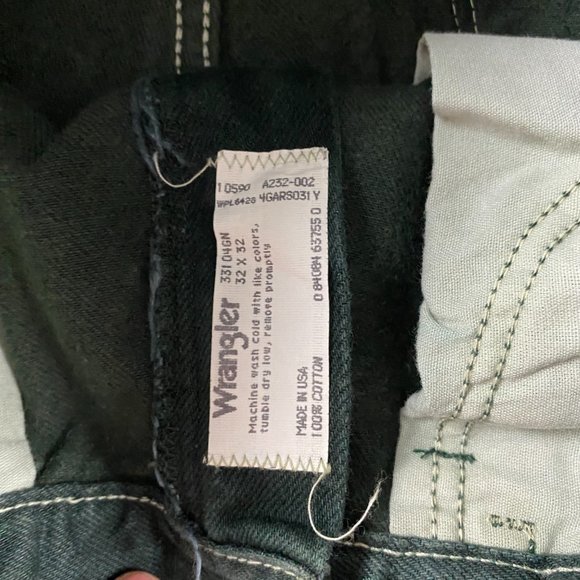 Vintage Wrangler Briar Brush Double Knee Pants 32 x 32 Fits 30 x 32 Green - Picture 7 of 12